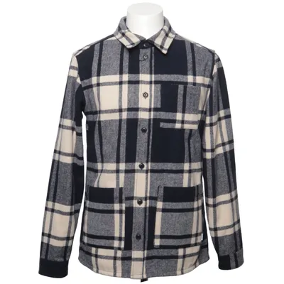 Överskjorta (Blå, Beige) från Les Deux Polyester, Ull