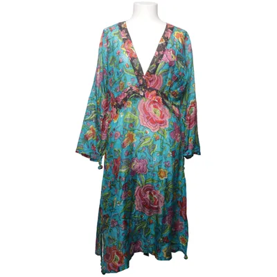 Dress (Blue, Multicolored, Turquoise) from TurQuoise Silk