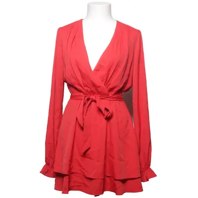 Wikkeljurk (V-Neck Tied Front Flowy Dress) van Donna Romina x NA-KD Polyester