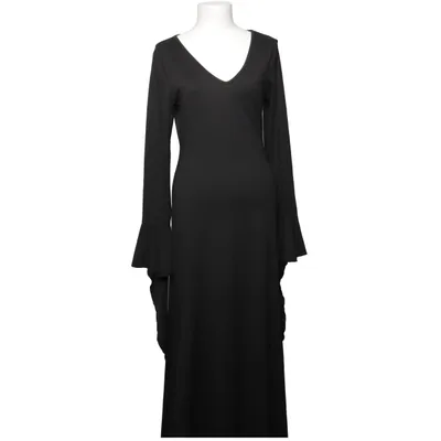 Maxi dress (Black) Elastane, Polyester