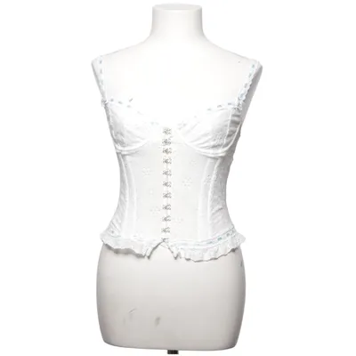 Corset (Blanc, Bleu) de Lounge Coton, Polyester