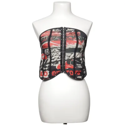 Korset (Zwart, Rood, Meerkleurig) van Romwe Elastaan, Polyester