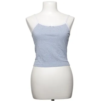 Crop Top (Blau, Weiß) von Brandy Melville Baumwolle, Elasthan
