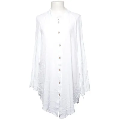 Blouse (White) from Misslook Cotton, Linen