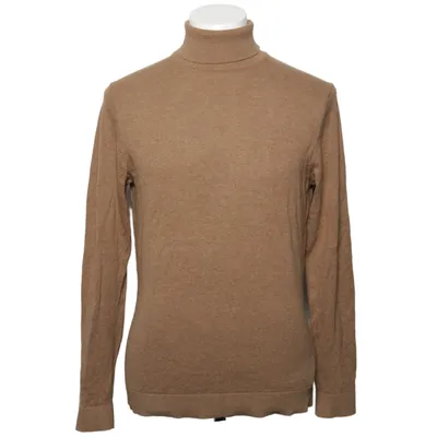 Turtleneck (Brown) from Selected Homme Cotton, Silk
