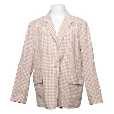 Blazer (Beige, Blanc) de Manguun Coton, Élasthane, Polyester