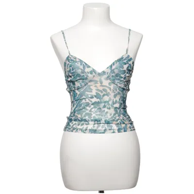 Crop top (Hvid, Flerfarvet, Grøn) fra Venderby's Elastan, Polyester