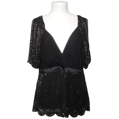 Bluse (Sort, Guld) fra Aftershock Silke, Viscose