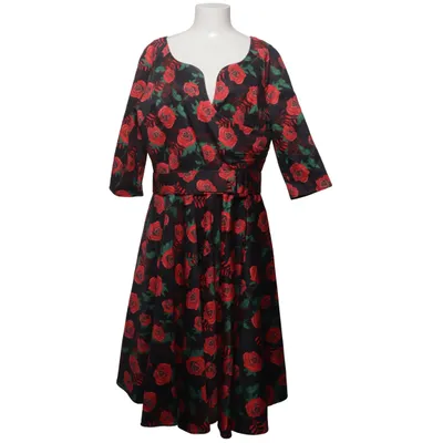 Robe (Noir, Rouge, Vert) de Vintage Diva Coton, Élasthane