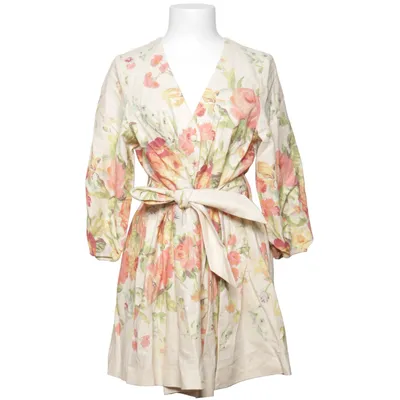 Dress (Beige, Multicolored) from Sézane Linen, Organic cotton
