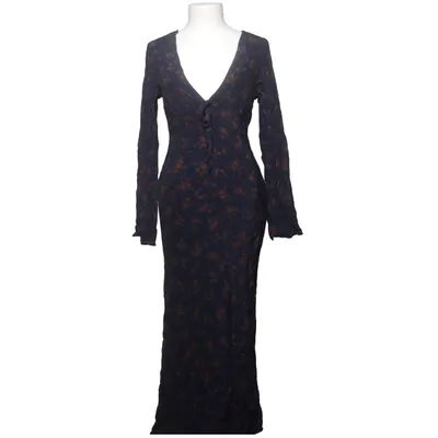 Maxi dress (Blue, Brown) from Zara Viscose