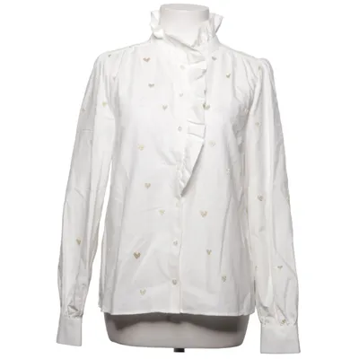 Blouse (White) from Sézane Cotton, Metallic fiber, Polyamide