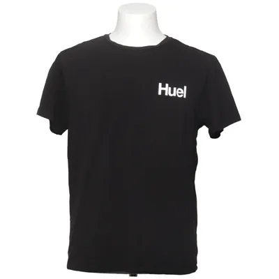 T-shirt (Noir) de Huel Coton, Élasthane