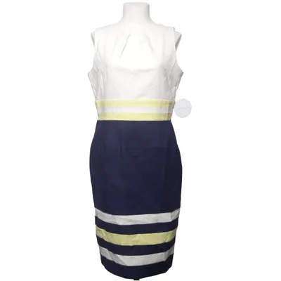 Jurk (Blauw, Wit, Geel) van Paper Dolls Katoen, Elastaan, Polyamide, Polyester