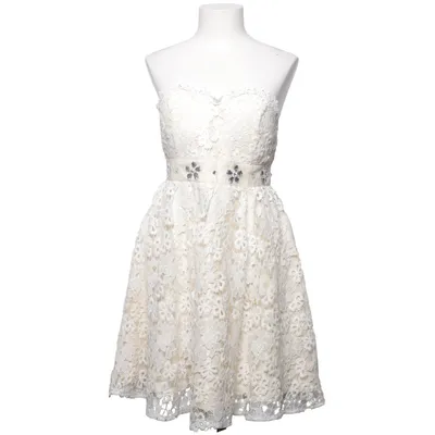 Robe de cocktail (Beige, Blanc) de Tendency