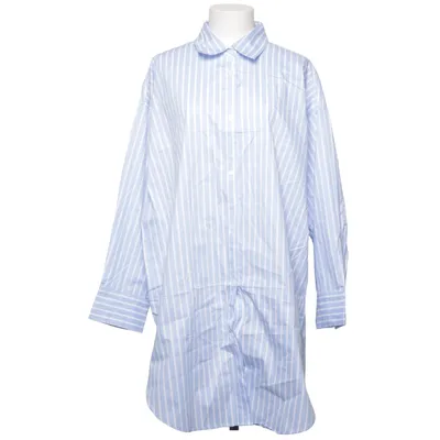 Shirt dress (Blue, White) from Lindex Cotton, Polyester, Viscose