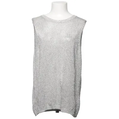 Tank Top (Silver) from H&M Metallic fiber, Viscose