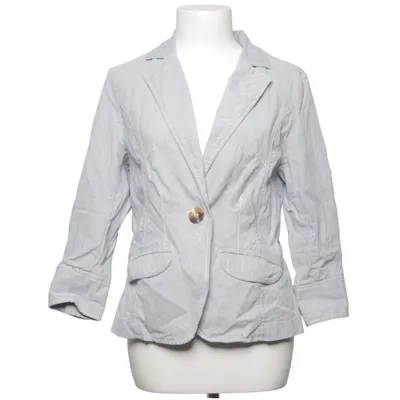 Blazer (Gray, White) from Frk. Cotton, Elastane, Polyamide