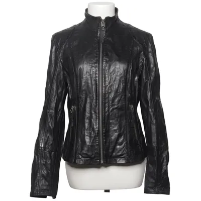 Veste en cuir (Noir) de Molltan Cuir, Polyester