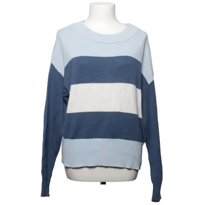 Sweater (Blue, White) from Lucky Brand Acrylic, Cotton