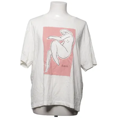 T-shirt (Wit) van Monki Katoen