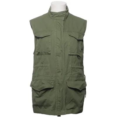 Denim vest (Green) from Pull & Bear Cotton
