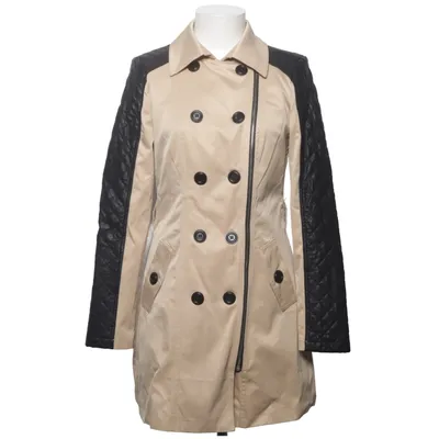 Trenchcoat (Beige, Svart) från Best Emilie Elastan, Polyester, Viskos