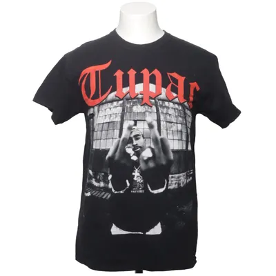 T-shirt (Noir, Rouge) de 2Pac Coton