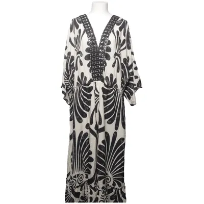 Maxi jurk (Zwart, Wit) van Bonprix Viscose