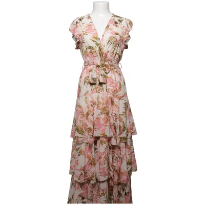 Långklänning (Rosa, Grön, Vit) från Santini Polyester