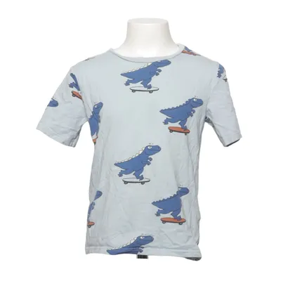 T-shirt (Bleu, Gris) de H&M Coton