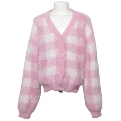 Cardigan (Rose, Blanc) de XOXO Friends Coton, Polyamide