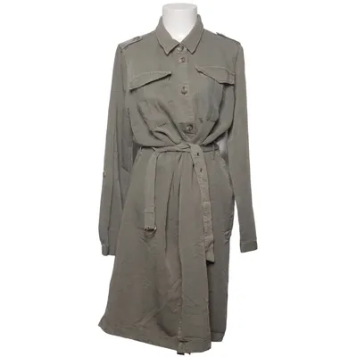 Skjortekjole (Grøn) fra Jean Pascale Polyester, Viscose