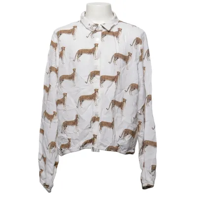 Shirt (White, Multicolored) from Kelzuki x H&M Viscose