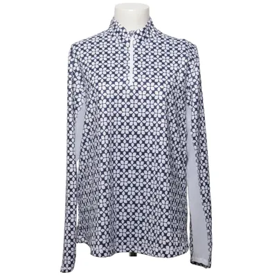 Blouse (Blue, White) from Callaway Elastane, Recycled polyester