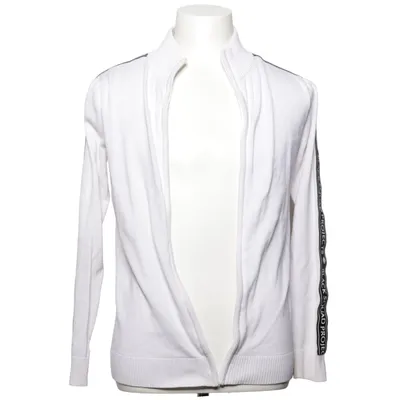 Cardigan (White, Black) from Black Squad Acrylic, Cotton