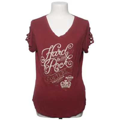 T-shirt (Rouge) de Hard Rock Couture Élasthane, Viscose