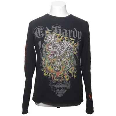 T-shirt à manches longues (Noir, Multicolore) de Ed Hardy Coton