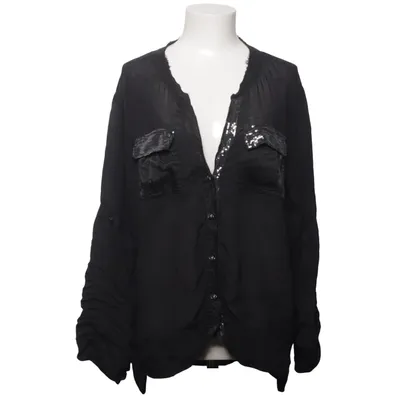 Blouse (Zwart) van Kosmika Polyester, Zijde