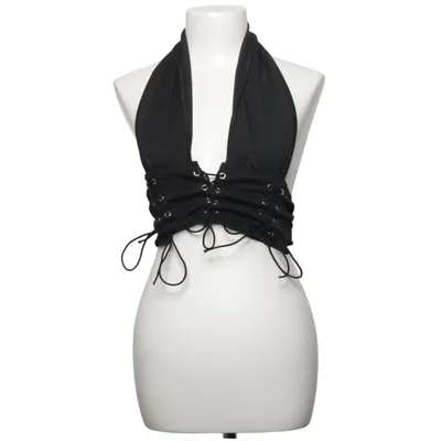 Neckholder Top (Schwarz) von Shein Elasthan, Polyester