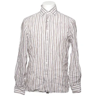 Shirt (Beige, Wit) van 100 Hands Linnen