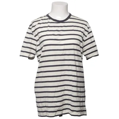 T-shirt (White, Black) from Sunspel Cotton