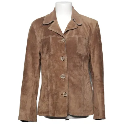 Leren jack (Bruin) Leer, Polyester