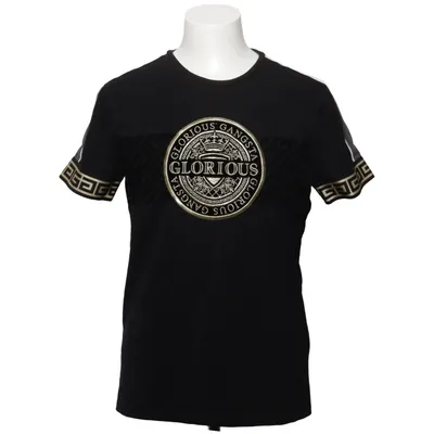 T-shirt (Black, Gold) from Glorious Gangsta Cotton, Elastane