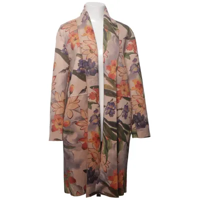 Frakke (Beige, Flerfarvet) Elastan, Polyester