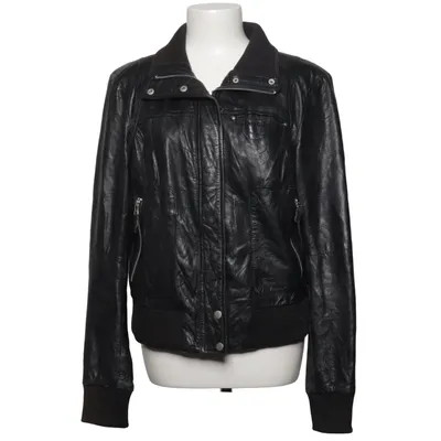 Veste en cuir (Noir) de Alvaro by Hollies Coton, Cuir, Polyester