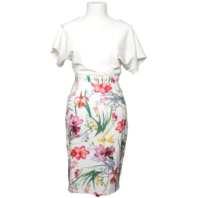 Jurk (Wit, Meerkleurig) van Paper Dolls Elastaan, Polyester