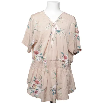 Top péplum (Beige, Multicolore) de Yoins Coton, Polyester