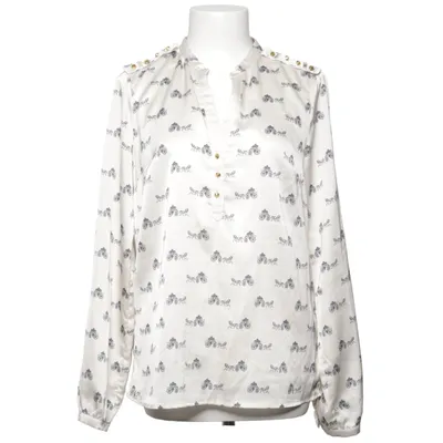 Blouse (White, Black) from Forever 21 Polyester