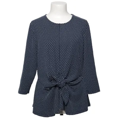 Blus (Blå, Vit) från Savida Elastan, Polyester, Viskos